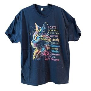 Cats Are Not Just Cats They Are Sanity They Are Happiness T Shirt
